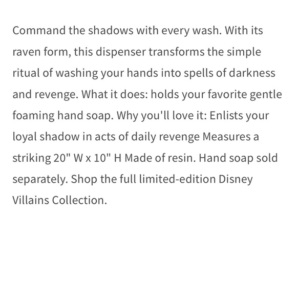 Disney x Bath & Body Works Villains Hand Soap Dispenser - Picture 4 of 4